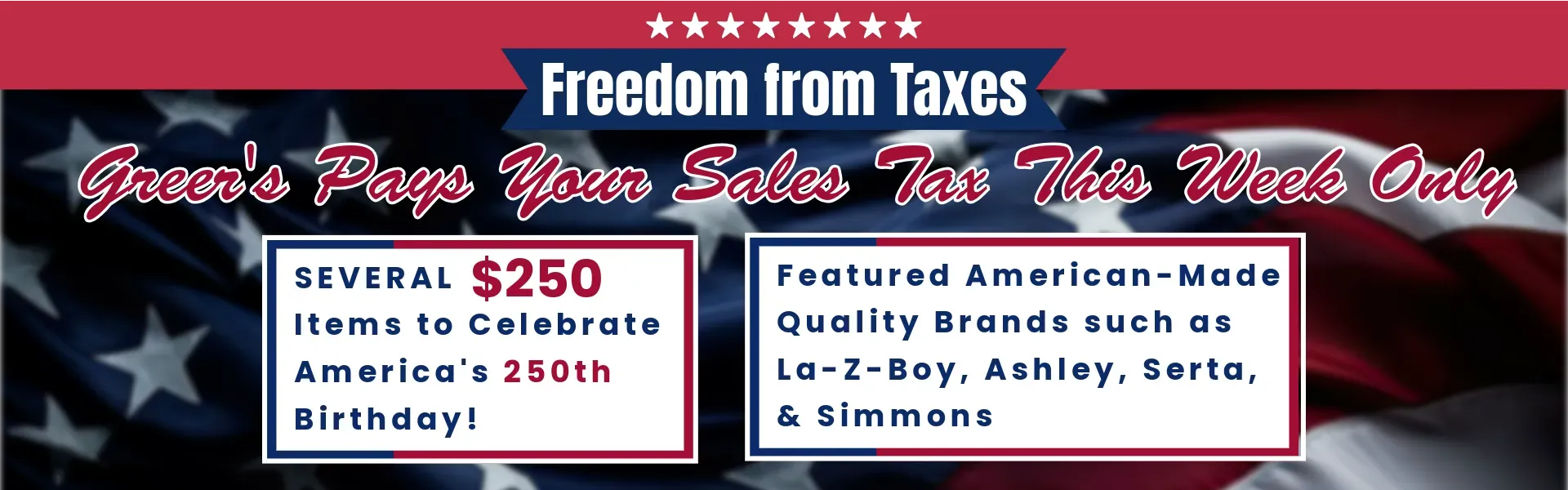 Freedom From Taxes! One Week Only!